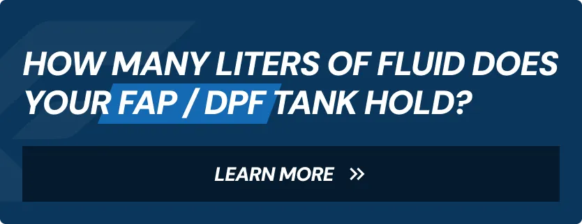 What fluid should you use for the DPF/FAP system ?